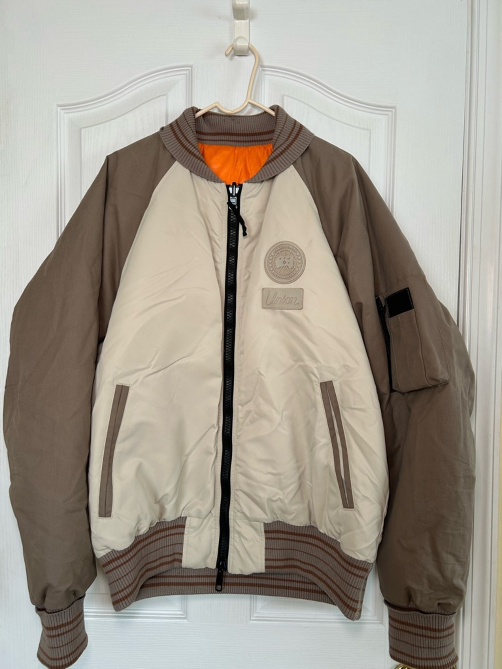 Canada goose Union Beige & Brown Bomber Jacket - Men's
